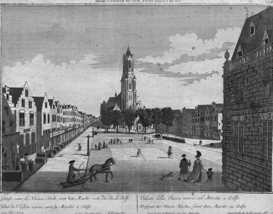 Nieuwe Kerk te Delft (ca. 1780, door Isaac van Haastert)